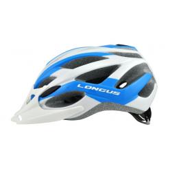 Шлем Longus AVIAX InMold бел/синий, разм L/XL 58-61см